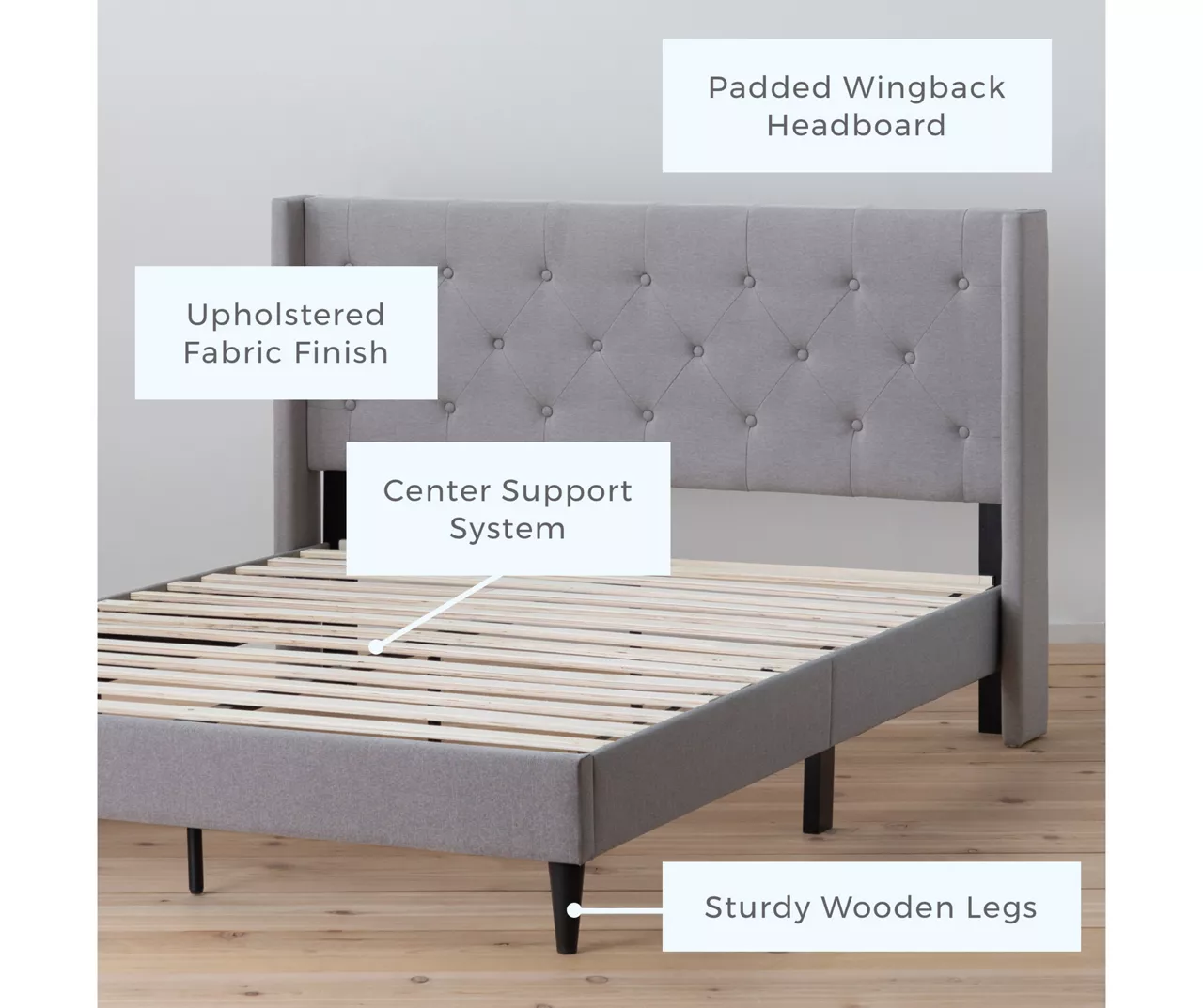 Brookside Isabelle Upholstered Wingback Bed - Image 5