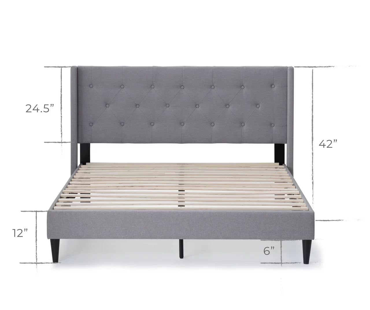 Brookside Isabelle Upholstered Wingback Bed - Image 6