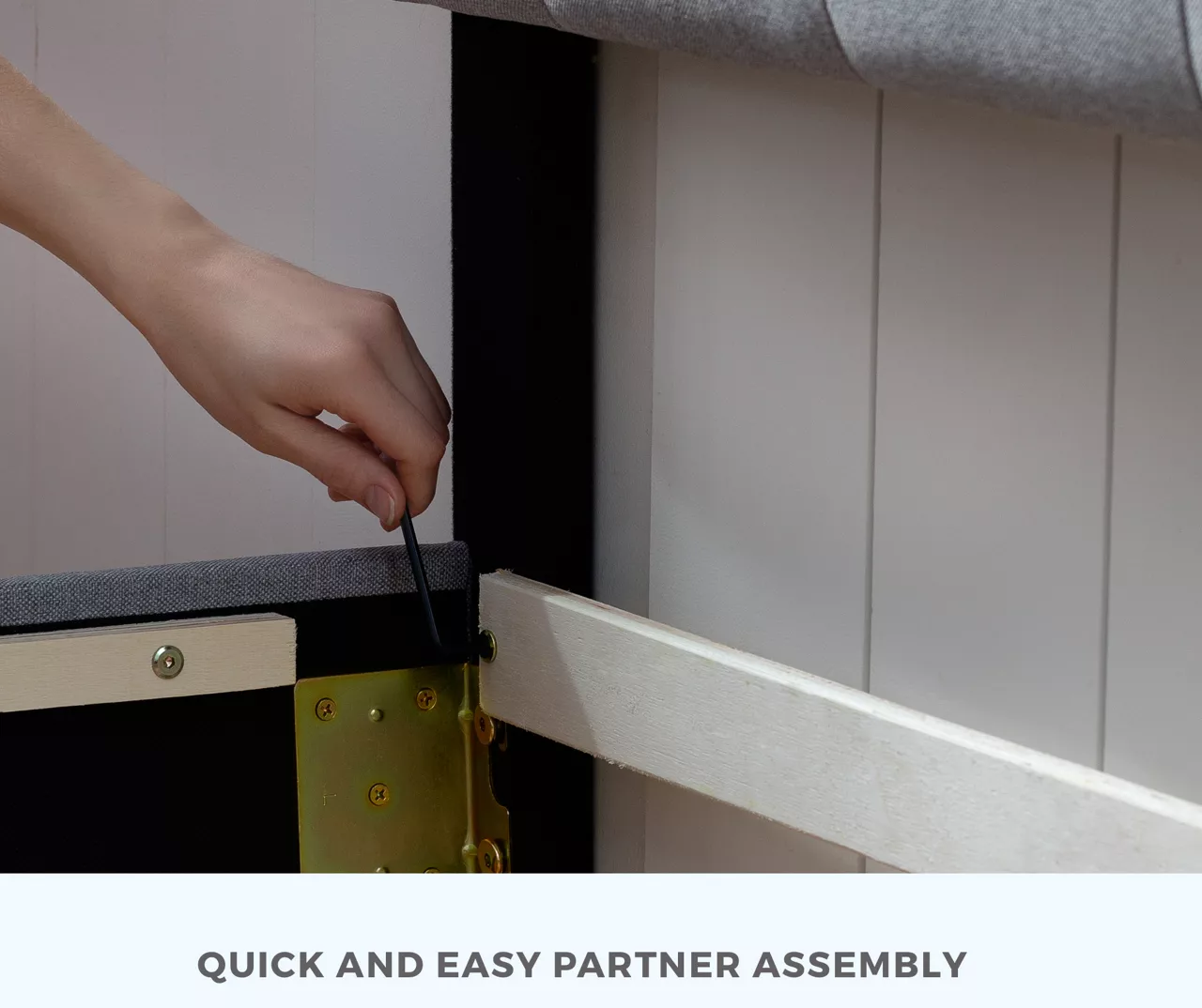 Brookside Cara Square Tufted Platform Bed - Image 16