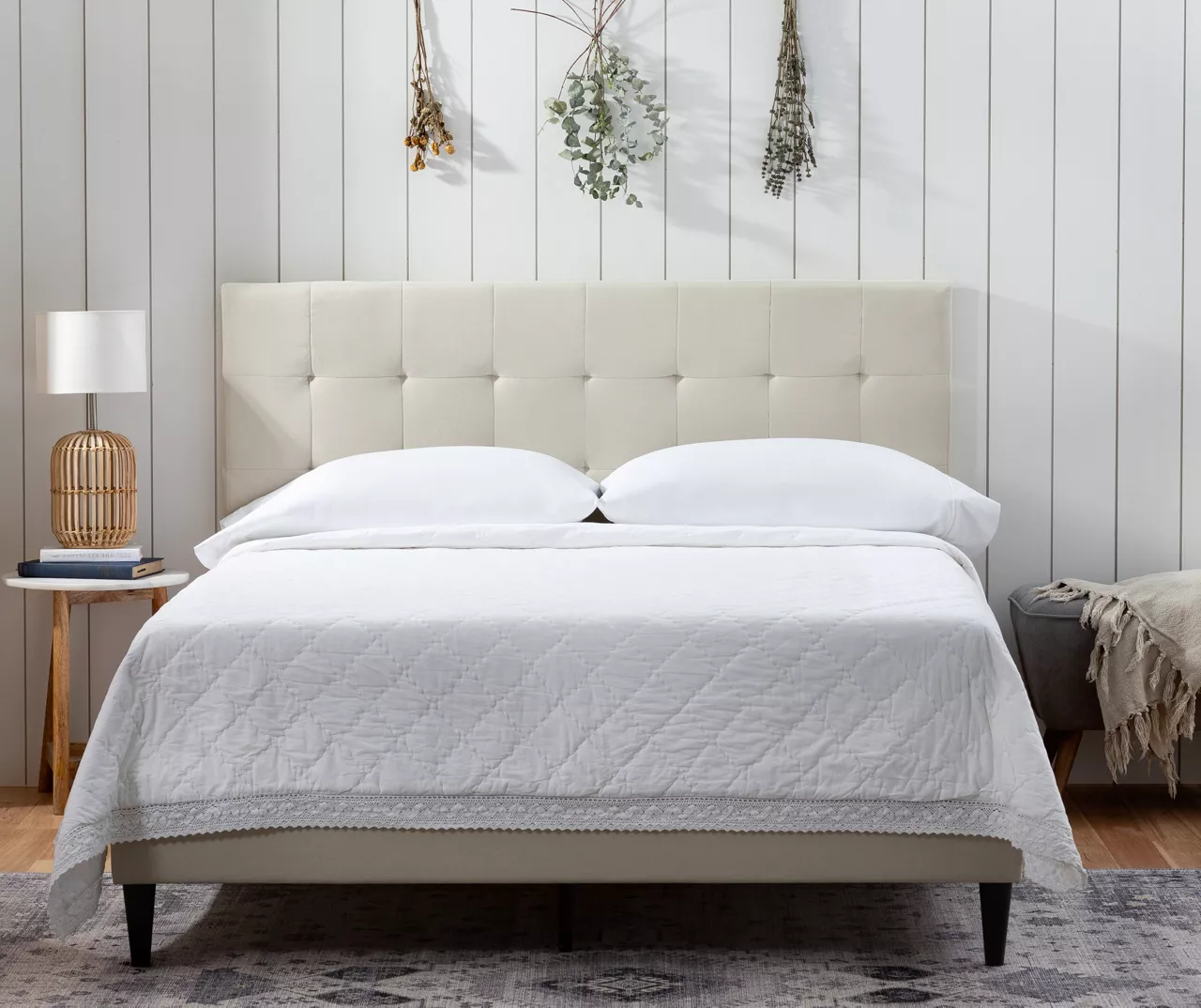 Brookside Cara Square Tufted Platform Bed - Image 3
