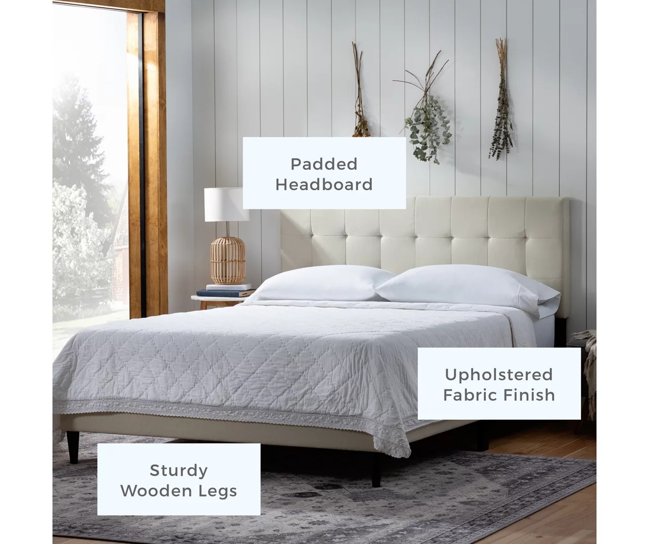 Brookside Cara Square Tufted Platform Bed - Image 18