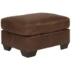 Bladen Coffee Faux Leather Ottoman