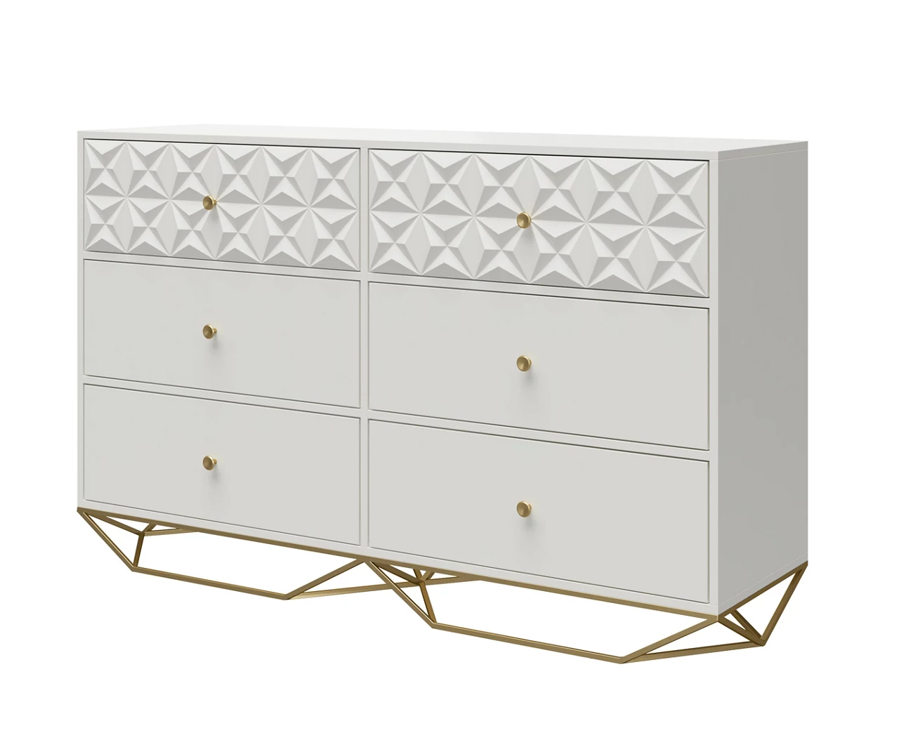 Blair White 6-Drawer Dresser - Image 2