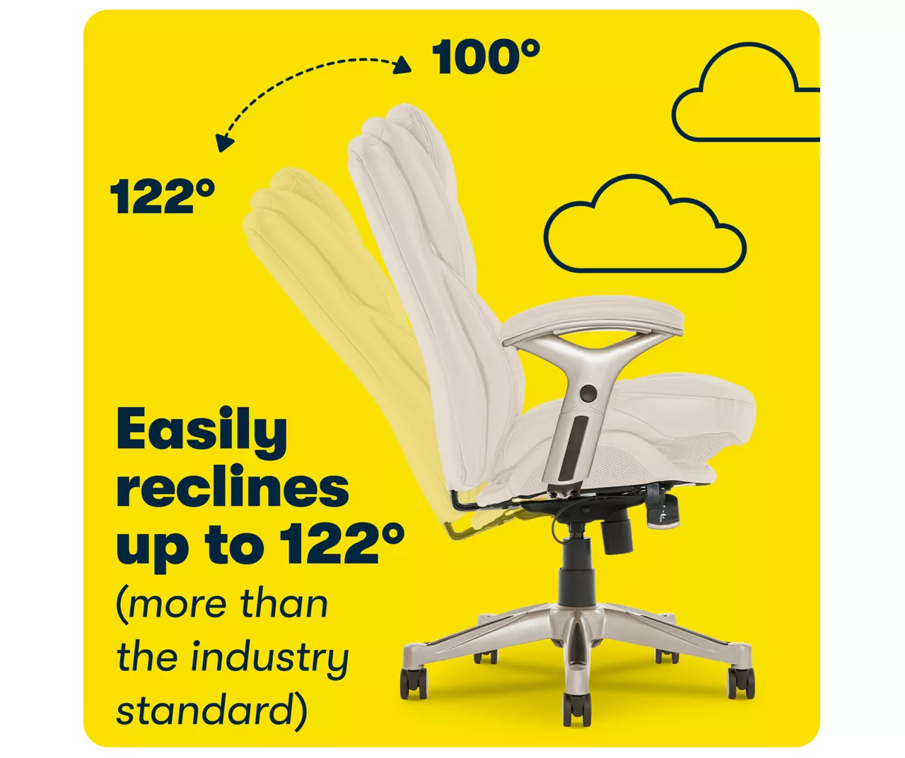 Serta Claremont Bonded Leather Office Chair - Image 11