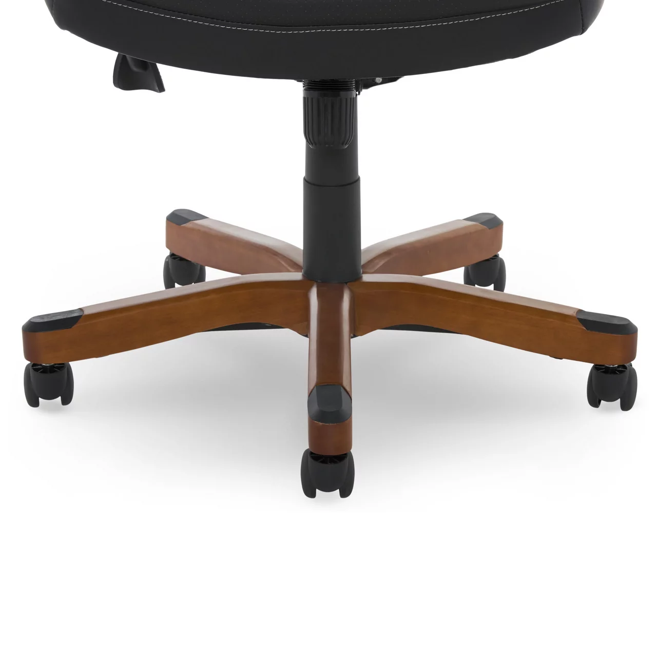 Conway Black Big & Tall Bonded Leather Office Chair - Image 7