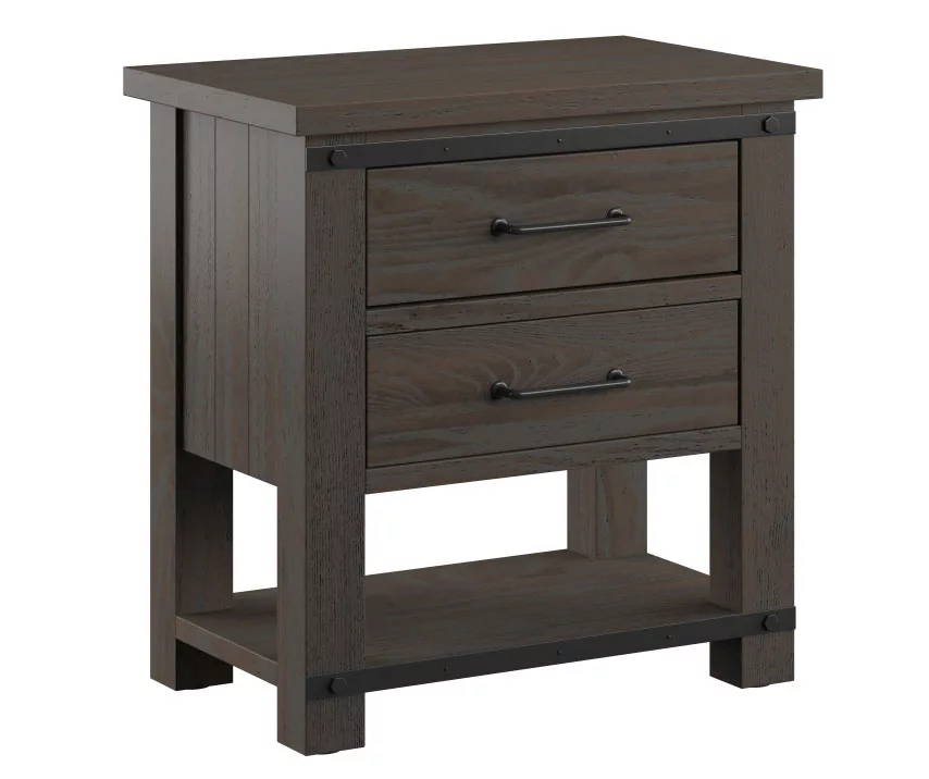 Cameron Cocoa 2-Drawer Nightstand - Image 2