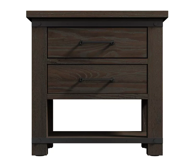 Cameron Cocoa 2-Drawer Nightstand