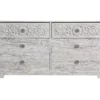 Paxberry Whitewash 6-Drawer Dresser