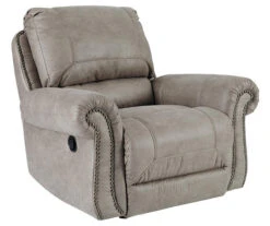 Olsberg Steel Faux Suede Rocker Recliner