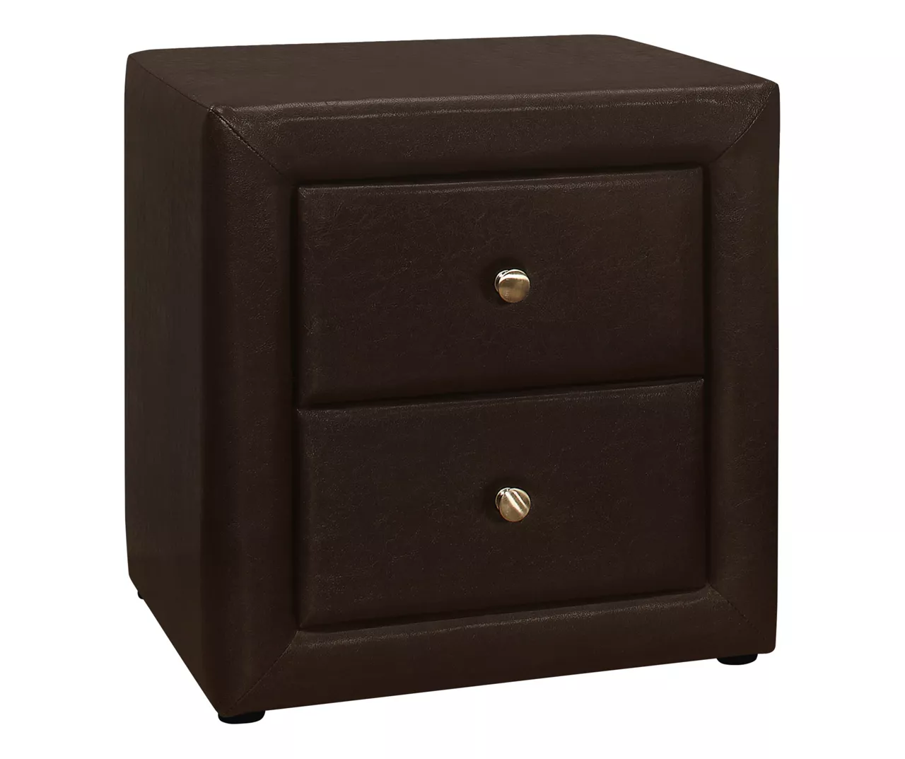 Monarch Faux Leather Nightstand