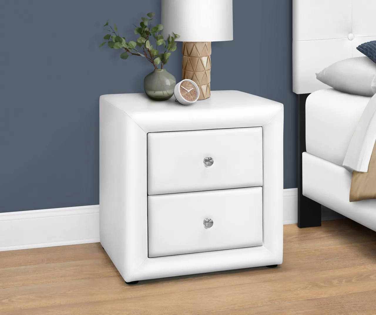 Monarch Faux Leather Nightstand - Image 6