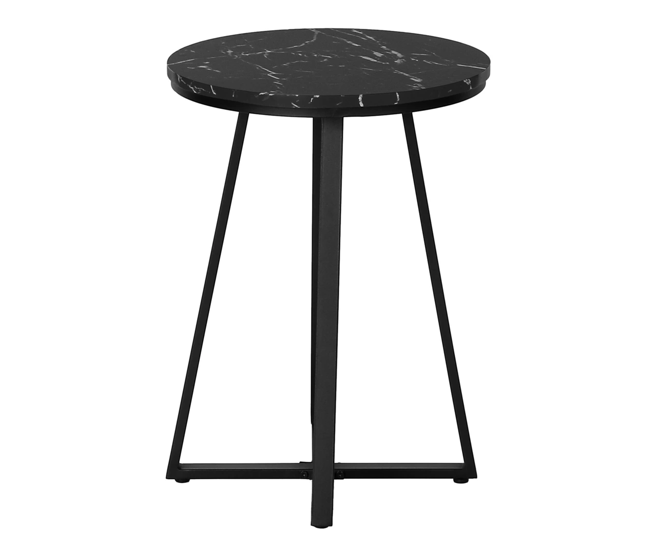 Monarch Faux Marble & Metal Accent Table - Image 3
