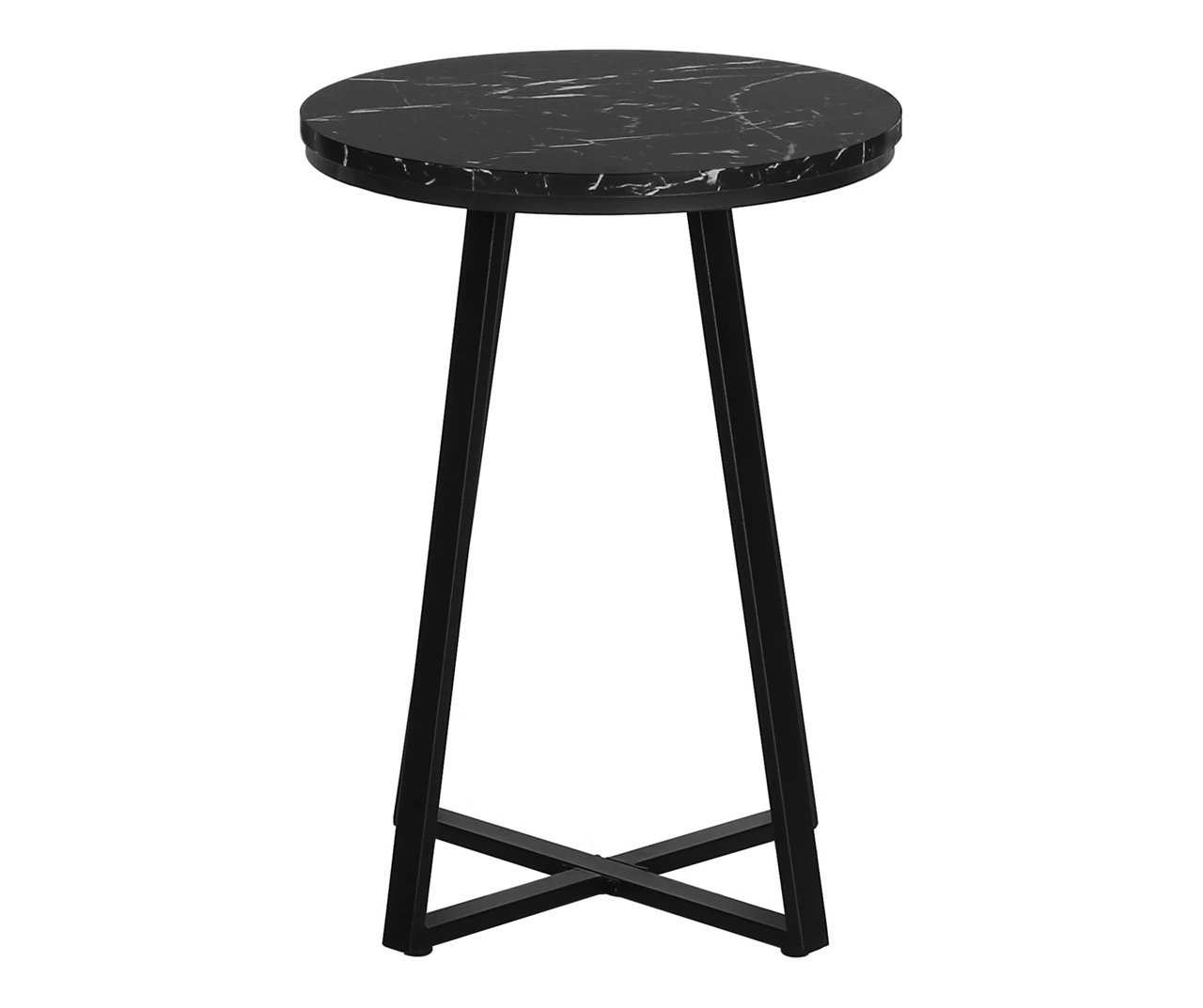 Monarch Faux Marble & Metal Accent Table - Image 4