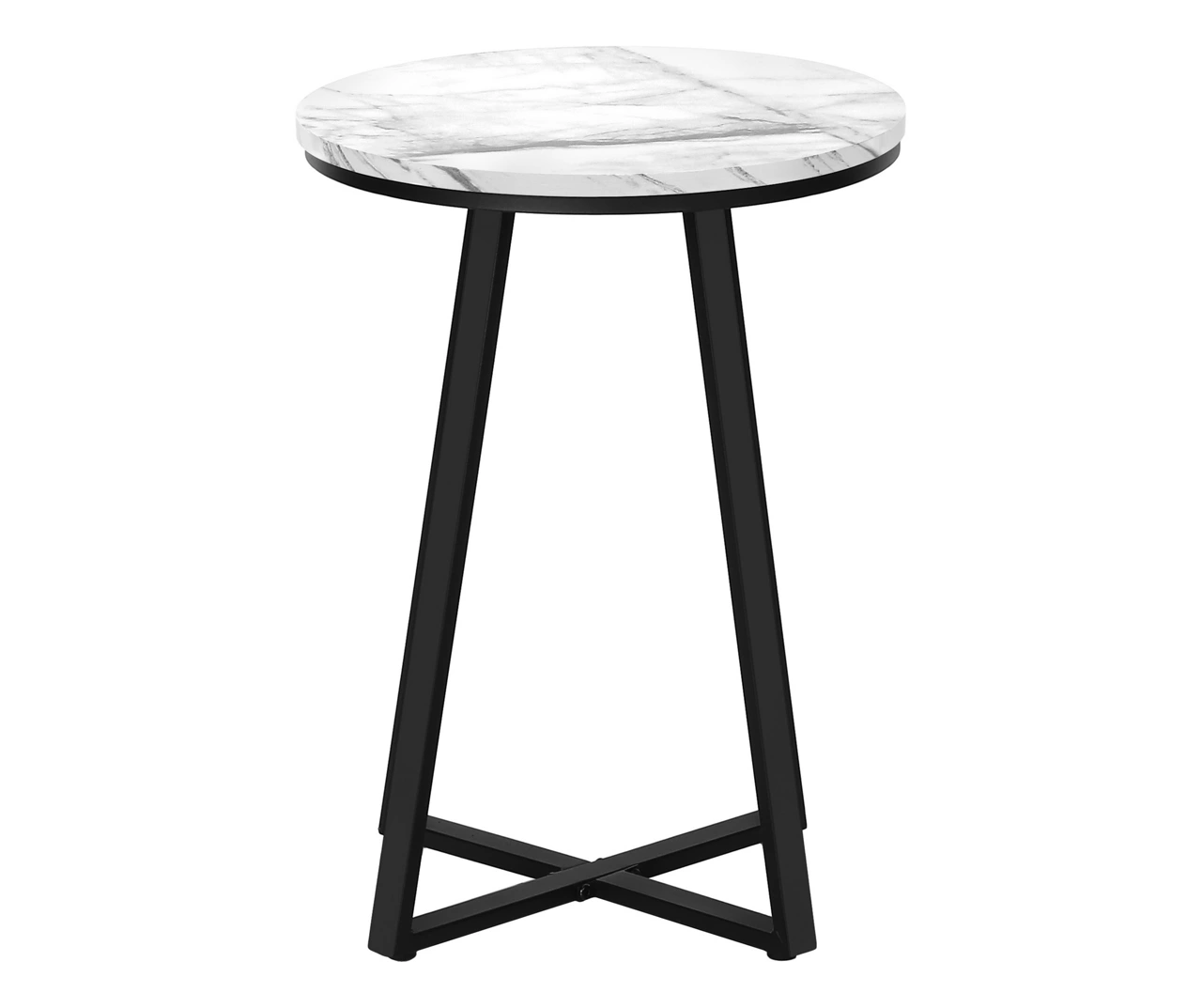 Monarch Faux Marble & Metal Accent Table - Image 11