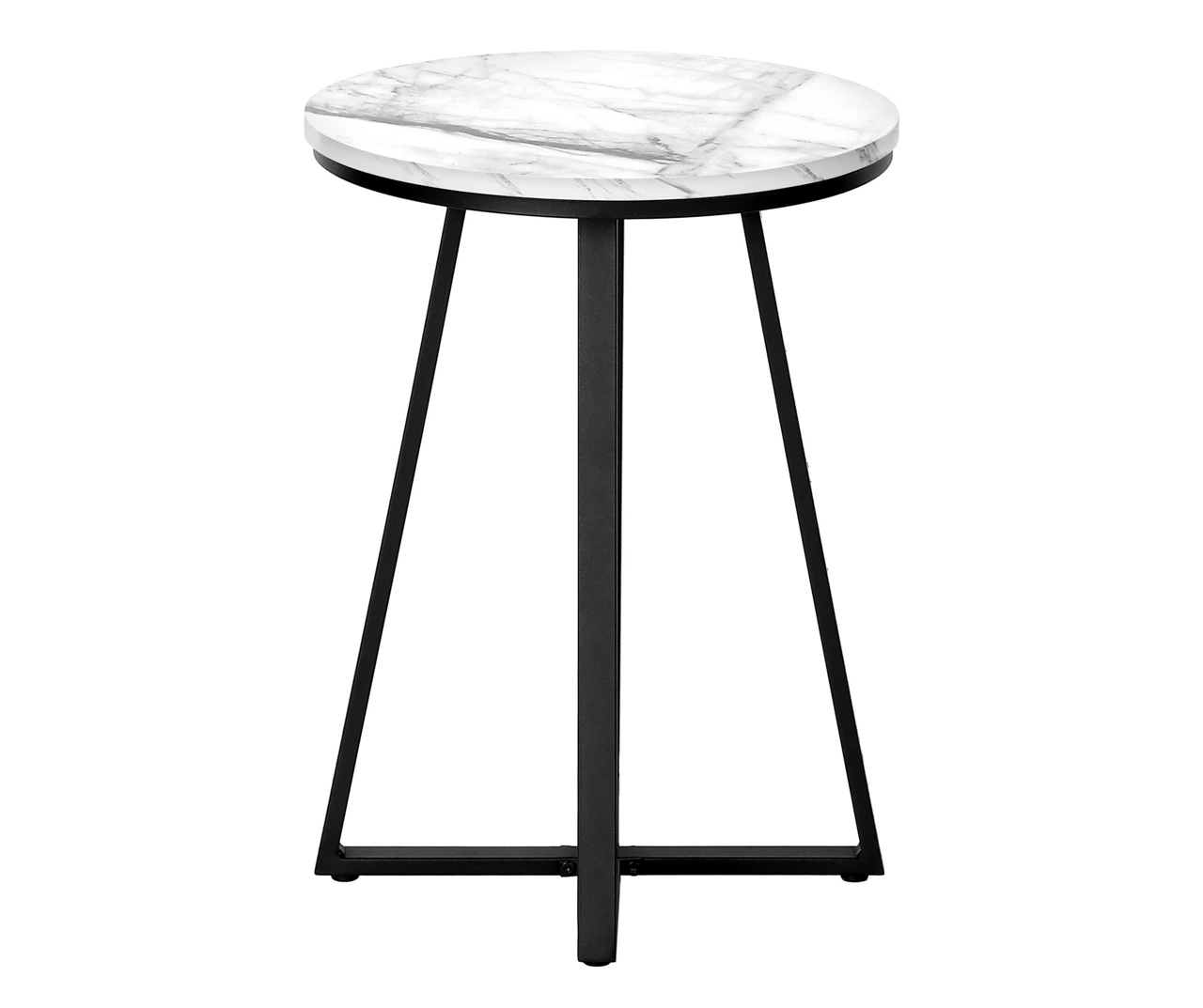 Monarch Faux Marble & Metal Accent Table - Image 2