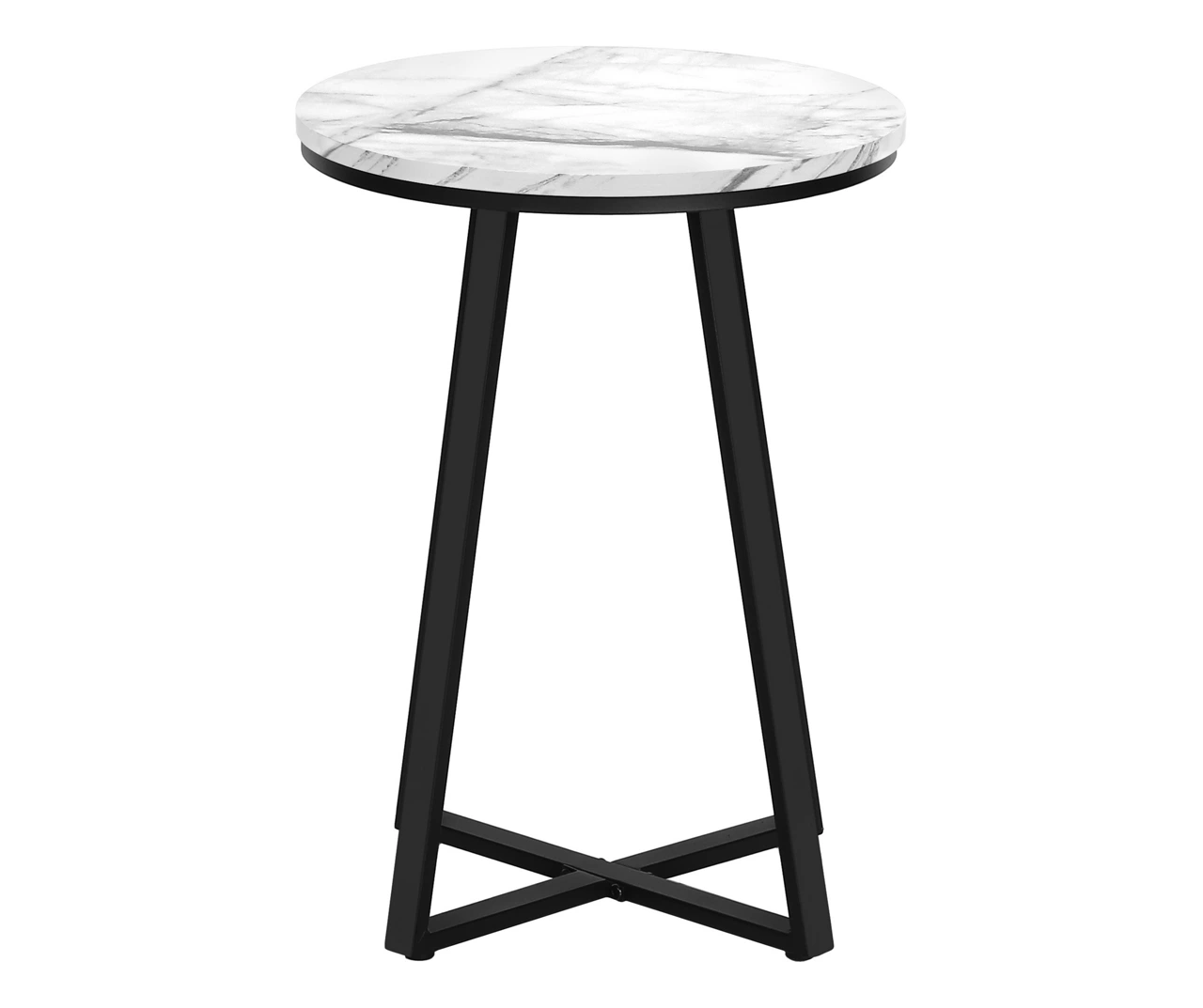 Monarch Faux Marble & Metal Accent Table - Image 13