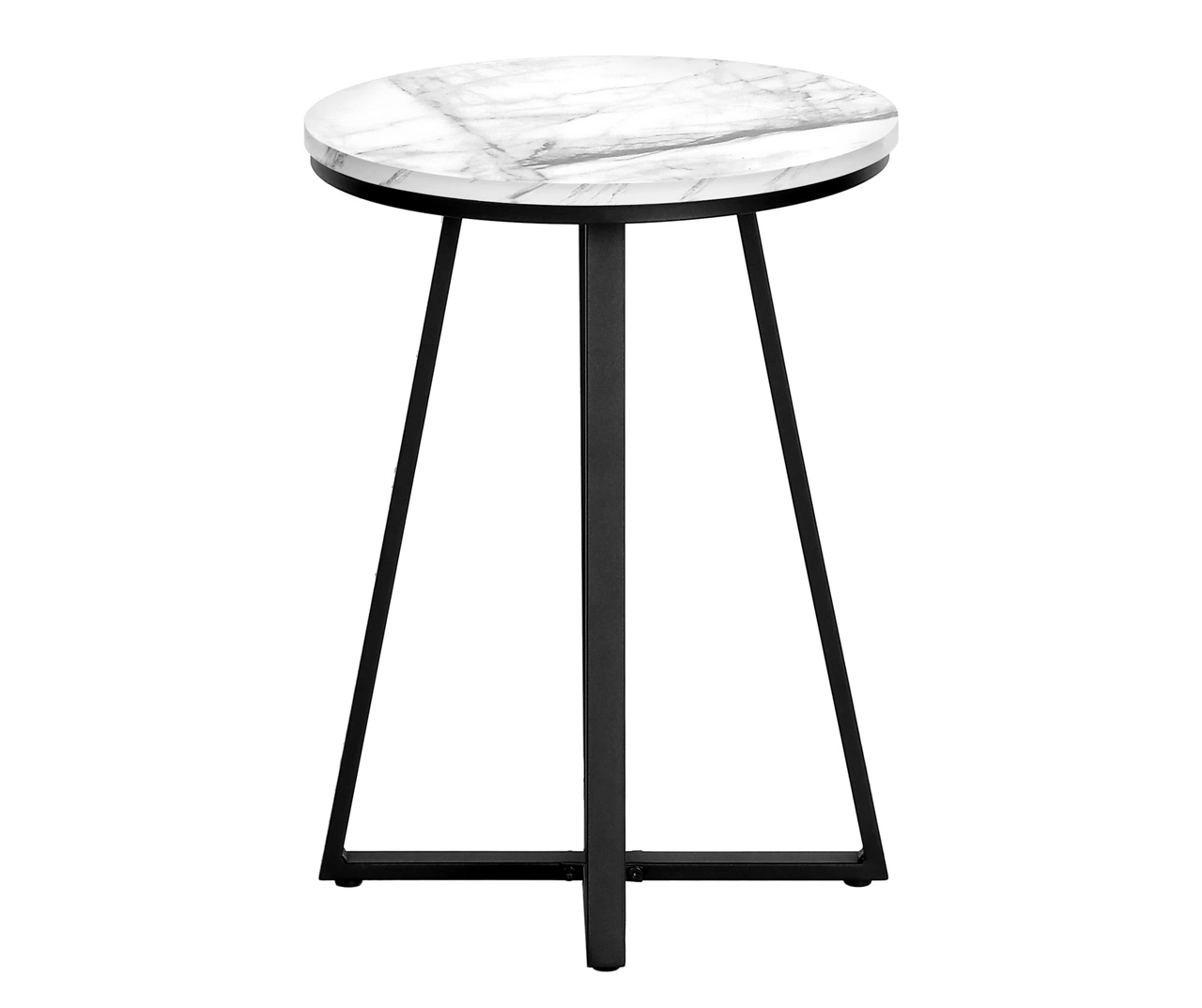 Monarch Faux Marble & Metal Accent Table - Image 12