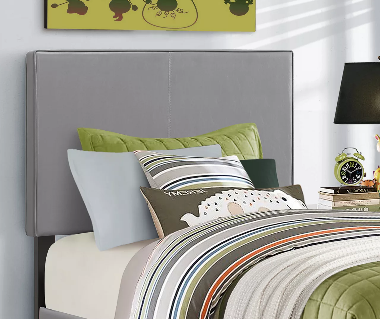 Monarch Faux Leather Twin Bed - Image 8