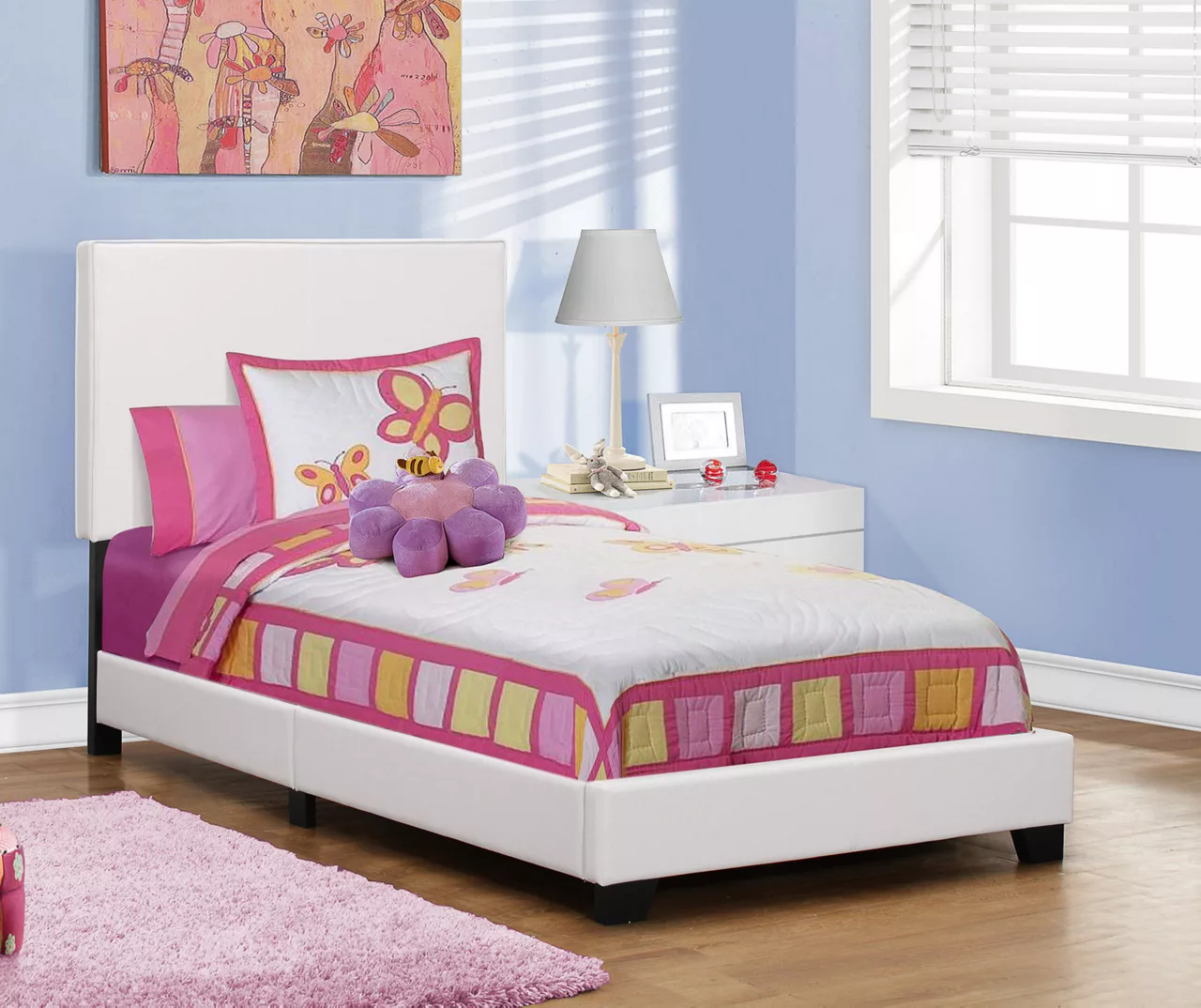 Monarch Faux Leather Twin Bed - Image 10