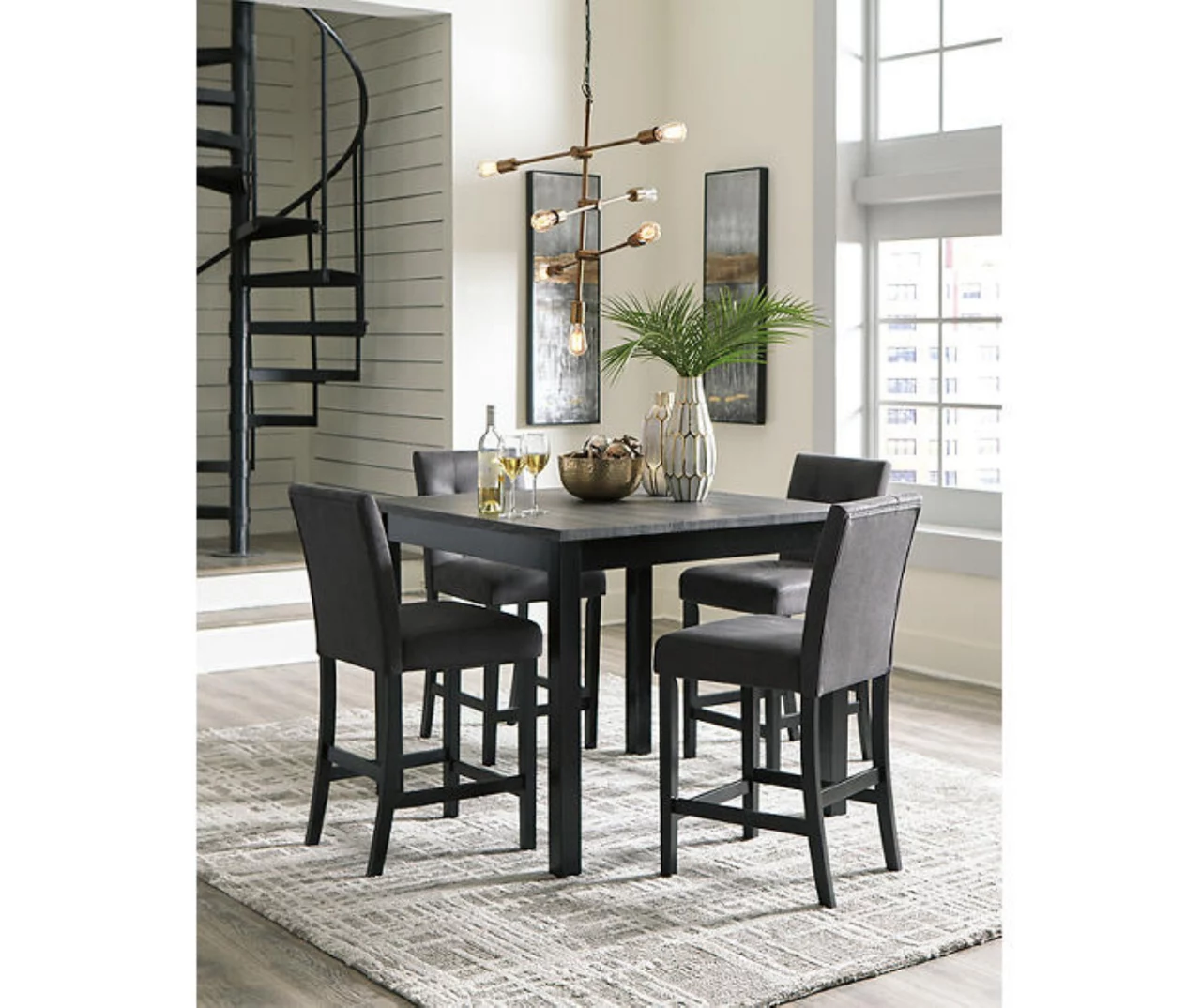 Garvine 5-Piece Counter-Height Dining Set - Image 3