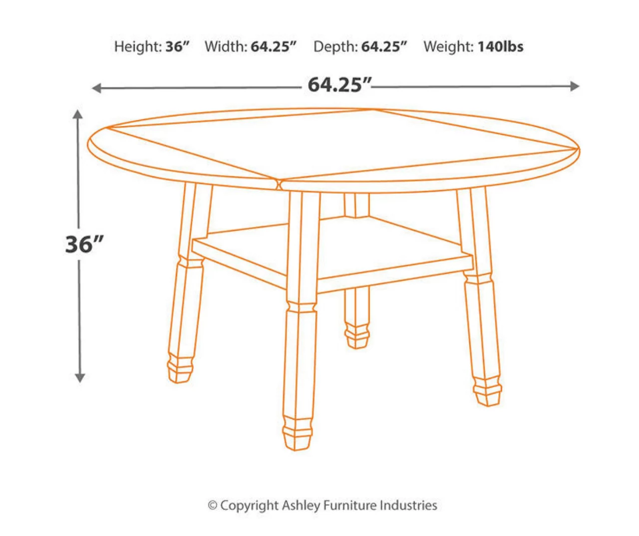 Bolanburg Drop Leaf Counter-Height Dining Table - Image 6