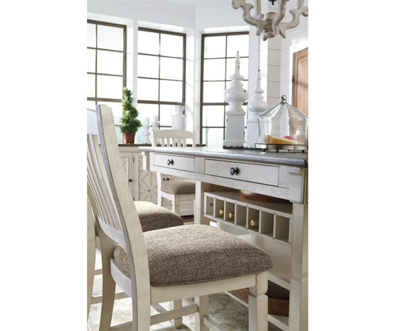 Bolanburg Counter-Height Dining Table With Wine Bottle Storage - Image 12