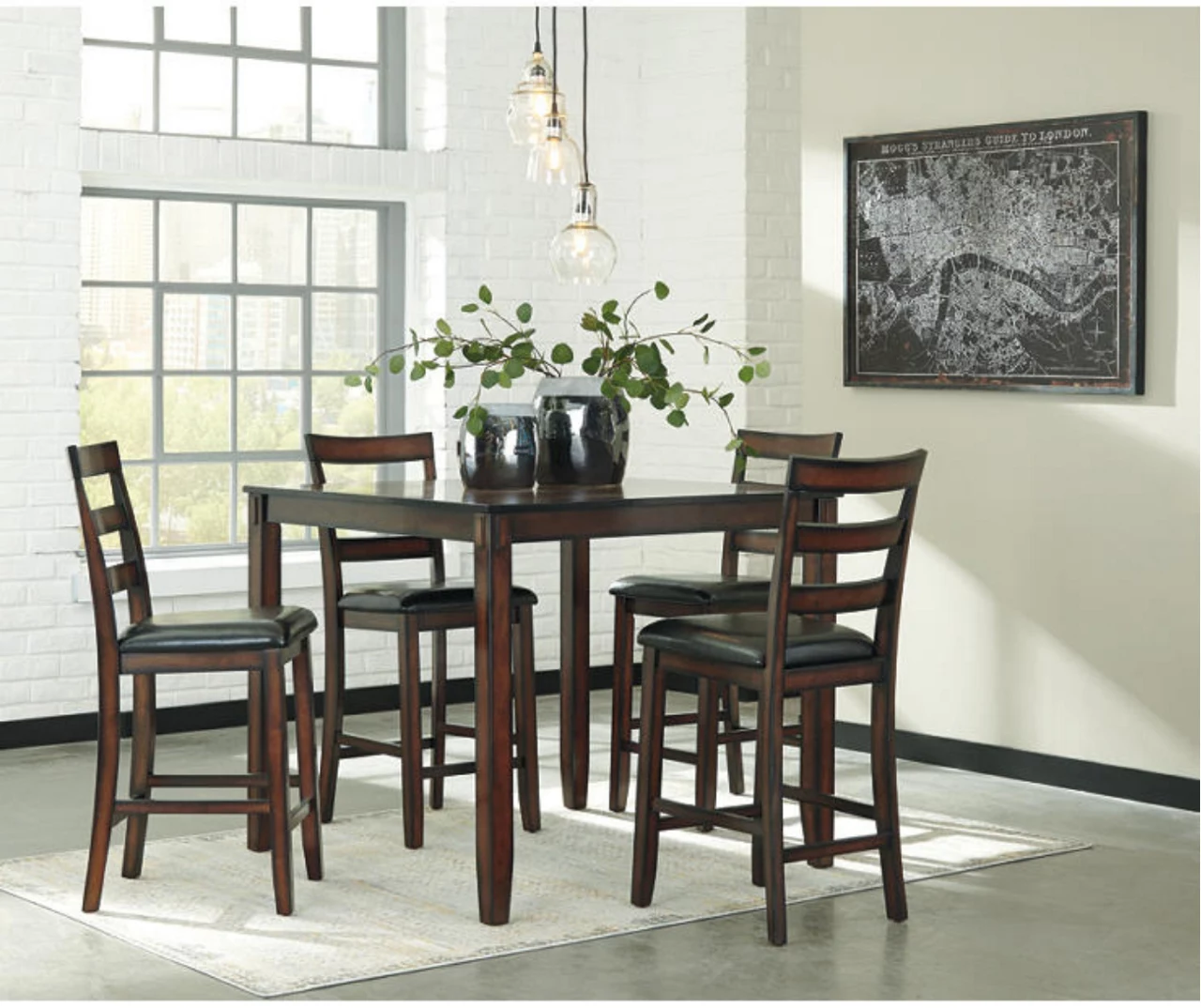 Coviar 5-Piece Counter-Height Dining Set - Image 3
