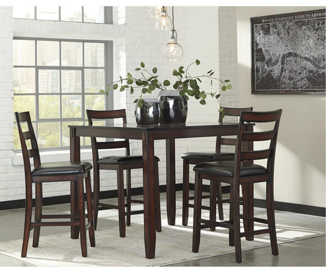 Coviar 5-Piece Counter-Height Dining Set - Image 2