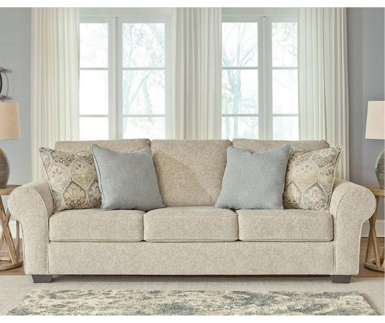 Haisley Ivory Sofa - Image 5