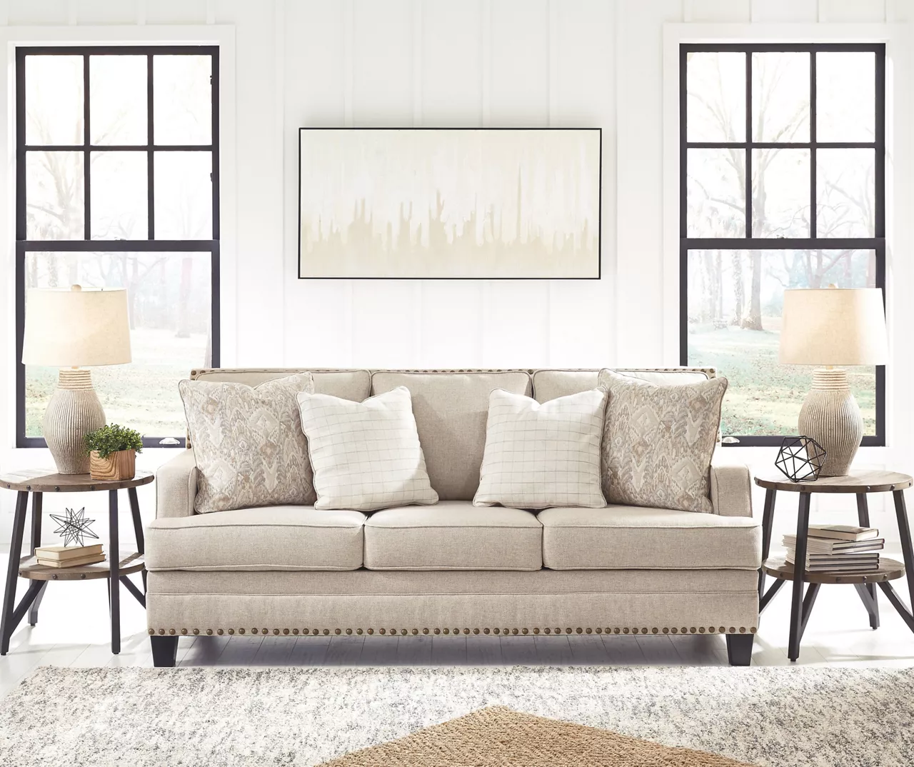 Claredon Beige Sofa - Image 6