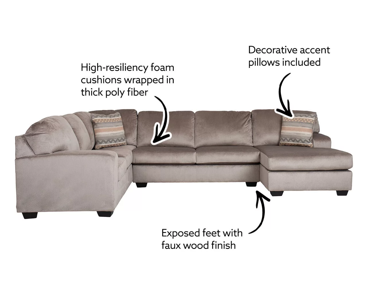 Broyhill Keeler Graystone Sectional - Image 3