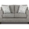 Alexandria Gray Chenille Loveseat