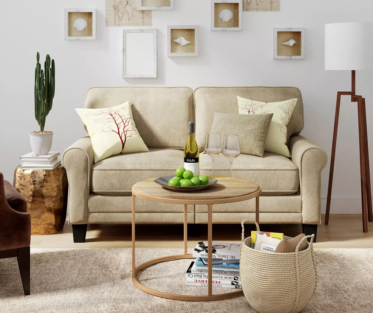 Copenhagen Tan Loveseat - Image 5