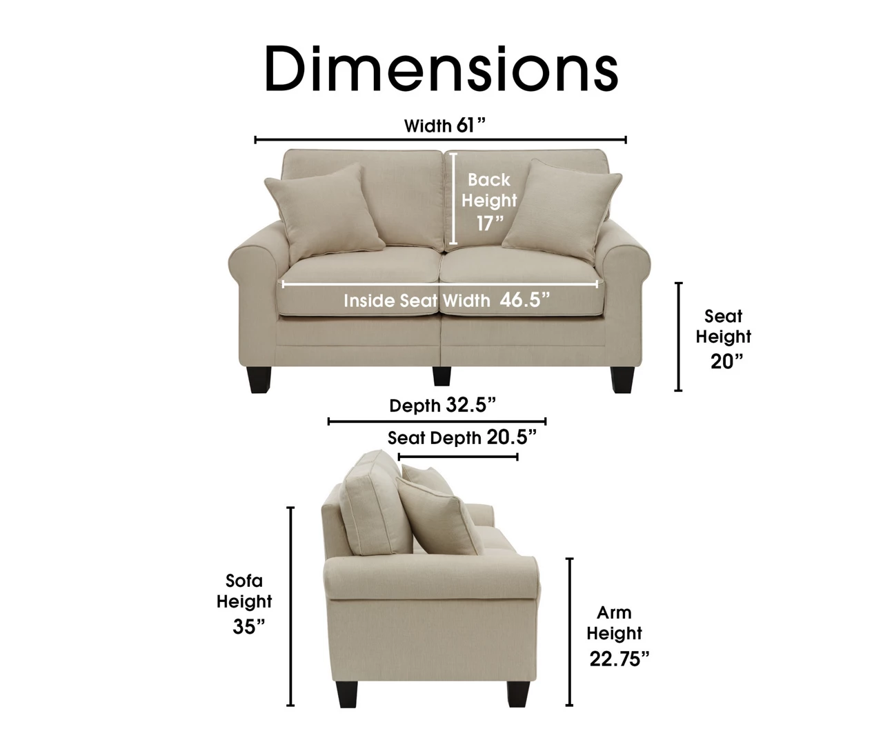 Serta Copenhagen Loveseat - Image 18