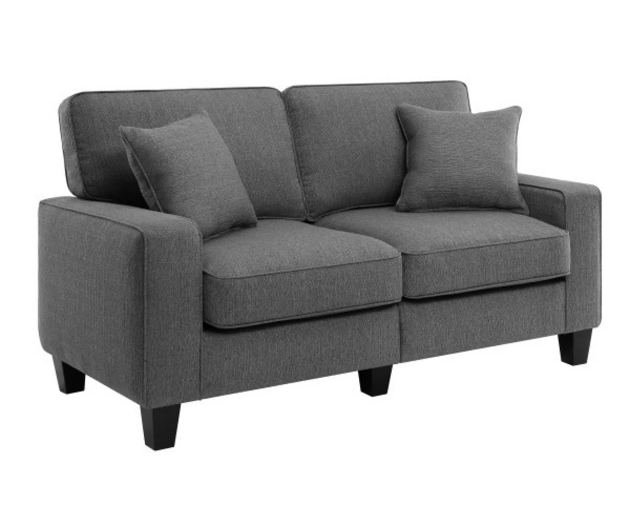 Palisades Dark Gray Loveseat - Image 2