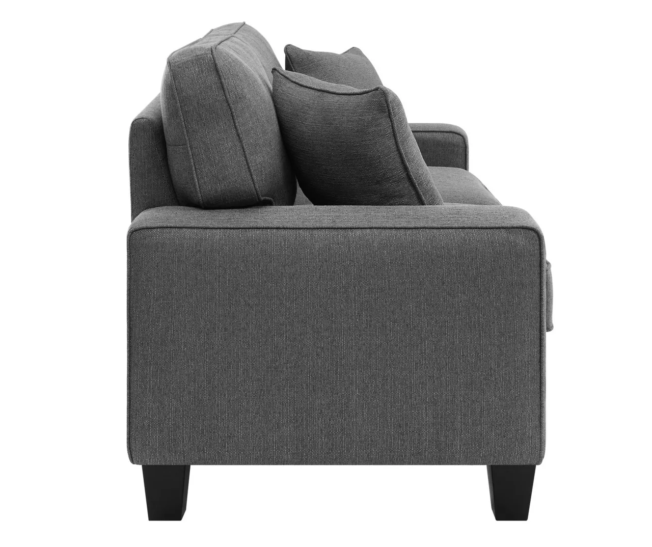 Palisades Dark Gray Loveseat - Image 3