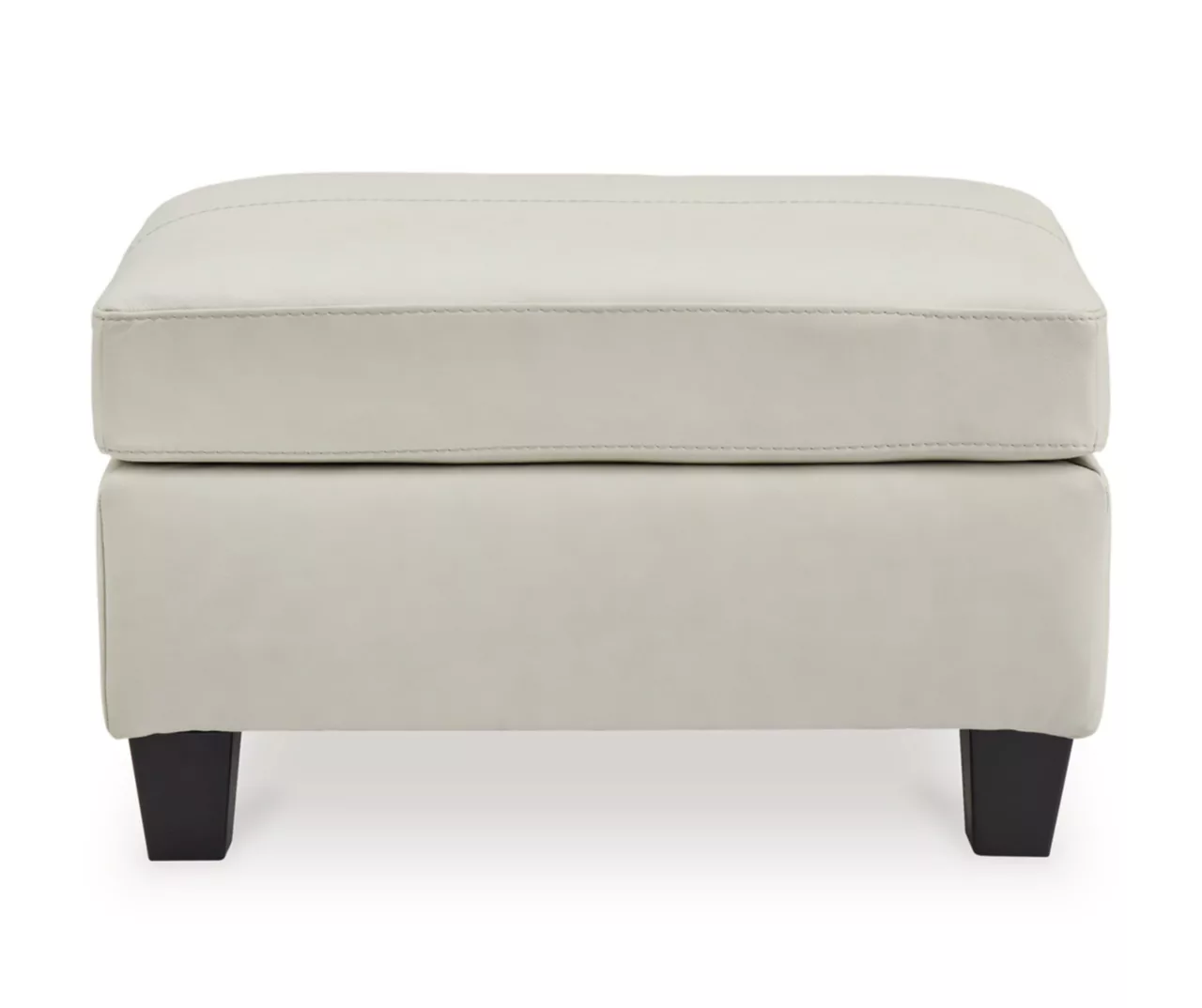 Signature Design By Ashley Genoa Leather Ottoman - Image 4