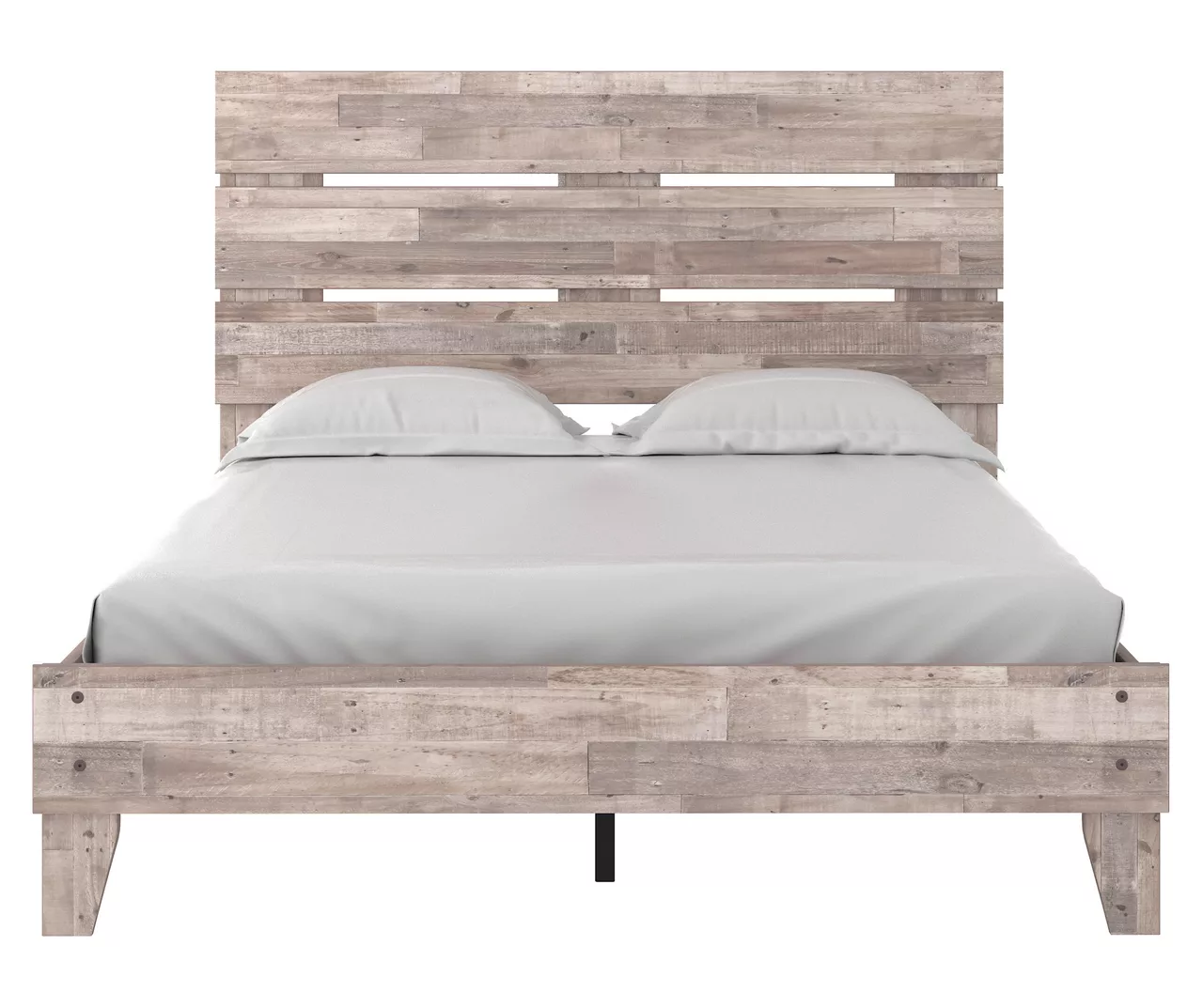 Signature Design By Ashley Neilsville Whitewash Queen Panel Platform Bed - Image 2