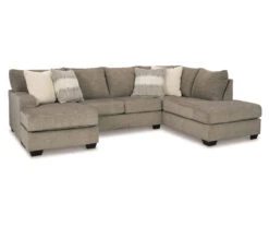 Signature Design By Ashley Creswell Gray Sectional With Right-Facing Chaise