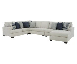 Signature Design By Ashley Lowder Stone 5-Piece Sectional With Right-Facing Chaise
