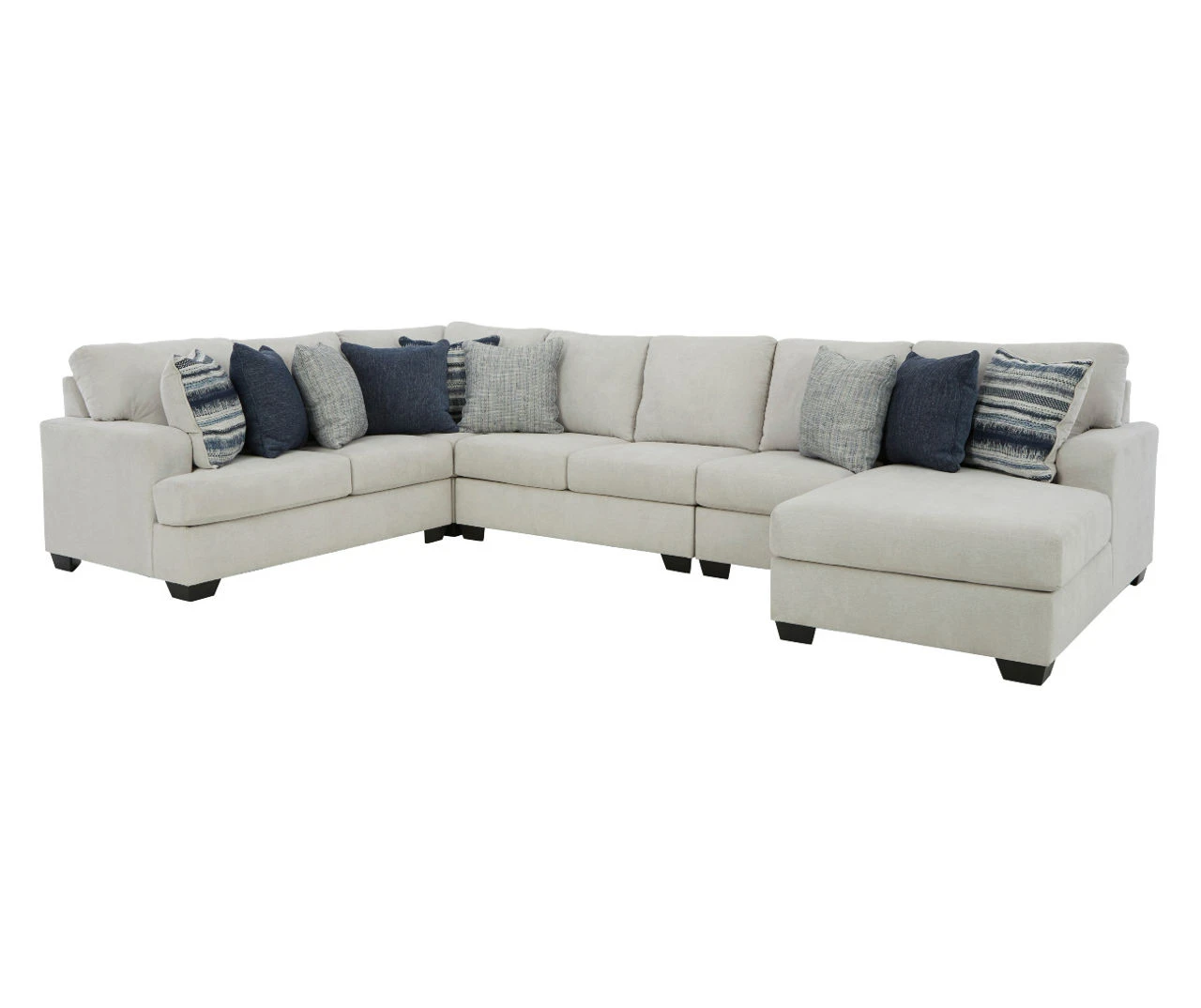 Signature Design By Ashley Lowder Stone 5-Piece Sectional With Right-Facing Chaise